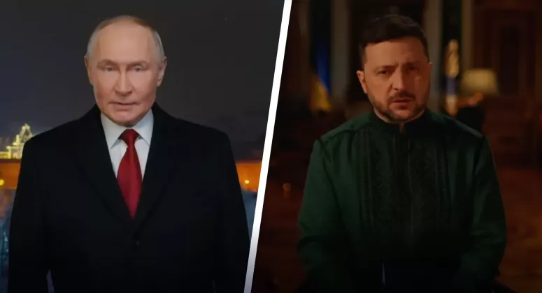 путин зеленский новогодние обращения