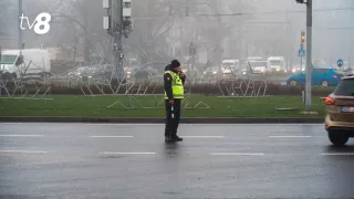 В Кишинёве из-за отключения света не работает часть светофоров: полиция вышла на регулирование трафика