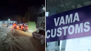 На КПП "Костешты" на границе Молдовы с Румынией образовались очереди