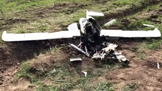 На востоке Румынии неизвестный беспилотник упал во дворе дома