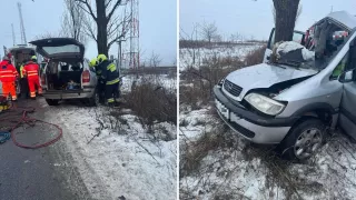 /VIDEO/ Accident grav la Fălești: Un polițist a murit, iar soția sa a fost rănită