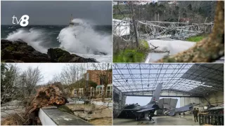 Шторм «Кристин» обрушился на центр Португалии. Метеорологи считают циклон одной из худших бурь века