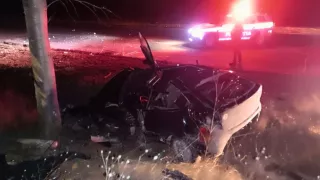 /FOTO/ Accident mortal la Sîngerei: Un șofer fără permis s-a izbit de un copac