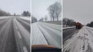 Гололед и снег осложнили ситуацию на дорогах Молдовы: на трассе M5 остановили движение большегрузов