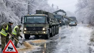 Armata, scoasă pe străzi în lupta cu gheața: Îndemnul prim-ministrului pentru cetățeni
