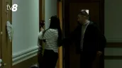 /VIDEO/ Momentul în care avocatul lui Igor Dodon prinde cu ușa mâna jurnalistei TV8