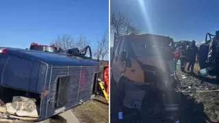 /VIDEO/ Accident rutier grav la Strășeni: Un șofer și un pasager au decedat