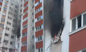 /ВИДЕО/ В Кишиневе произошел взрыв и пожар в жилом доме: один человек в больнице