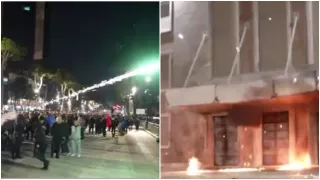 /ВИДЕО/ В Албании ожесточённые протесты переросли в столкновения с полицией