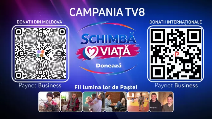 /VIDEO/ „Schimbă o viață”: TV8 dă start campaniei sociale de Paști. Donează și tu!