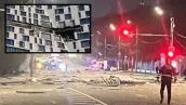/ВИДЕО/ В Москве сообщили о взрыве беспилотника у высотного дома в 6 км от Кремля