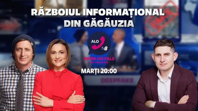 /LIVE/ Propagandă, frică și influență: Despre războiul informațional din Găgăuzia - la „Alo, TV8”