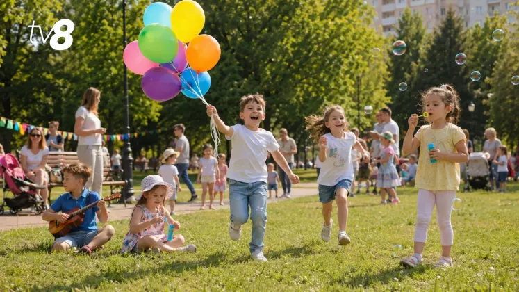 1 iunie ziua copiilor foto generată de IA
