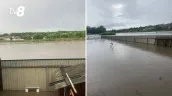 /VIDEO/ Potop la Pepeni: Un drum a fost blocat în raionul Sîngerei din cauza ploilor puternice