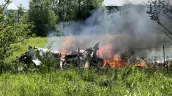 /VIDEO/ Avion cu parașutiști, prăbușit în SUA și cuprins de flăcări: 12 oameni au murit