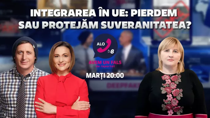 /LIVE/ Integrarea europeană a Moldovei: limitare sau consolidare a suveranității? Doar la „Alo, TV8”