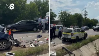 /ВИДЕО/ В Сынжерейском районе автомобиль сбил двух полицейских: они скончались в реанимации (Обновлено)