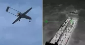 /ВИДЕО/ Украинские дроны атаковали танкеры с топливом в Азовском море: они направлялись в Крым