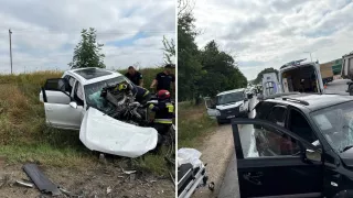/ВИДЕО/ На трассе у Новых Анен произошло массовое ДТП: три человека в больнице
