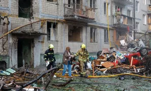 /ВИДЕО/ Киев подвергся массированному ракетному удару: 9 погибших, десятки раненых