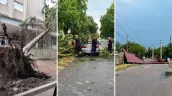 Сильный ветер и ливни нанесли ущерб нескольким районам на севере и в центре Молдовы