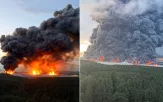 /ВИДЕО/ Украинские дроны атаковали склад в подмосковных Подольске и Домодедово: начались пожары