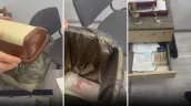 /VIDEO/ Bani aruncați la gunoi în timpul perchezițiilor: Companie de construcții, cercetată pentru evaziune fiscală