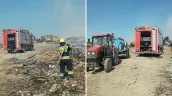 /ВИДЕО/ В Оргееве продолжают тушить свалку. Спасатели разбирают отходы и ищут скрытые очаги возгорания