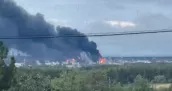 /ВИДЕО/ В ночь на 26 августа беспилотники атаковали склад Wildberries в Тамбовской области и НПЗ в Нижегородской области