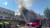 /ВИДЕО/ На Центральном рынке Кишинева вспыхнул сильный пожар: свидетели сообщают о взрыве