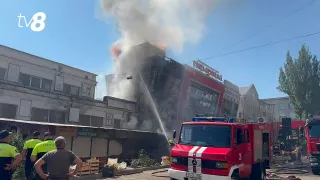 /ВИДЕО/ На Центральном рынке Кишинева потушили сильный пожар: свидетели сообщали о взрыве