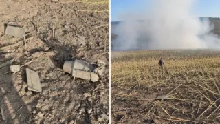 /ULTIMA ORĂ/ Drona Shahed care a survolat Moldova a revenit în țară: Aparatul a căzut la Rîșcani. Primele imagini