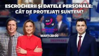 /VIDEO/ Escrocherii și date personale: Despre cât de protejați suntem - la „Alo, TV8”