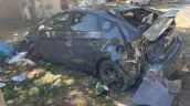 Accident grav la Strășeni: Un șofer beat criță și fără permis s-a izbit de un pilon