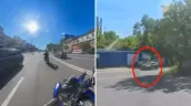 /ВИДЕО/ В Кишиневе погоня за мотоциклистом без прав закончилась аварией: водитель в больнице