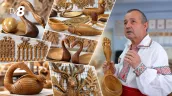 /VIDEO/ Artă cioplită în lemn și creații care nu seamănă una cu alta: Operele de artă ale unui meșter din Călărași