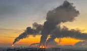 /ВИДЕО/ В день выборов произошла массированная атака дронов на Москву и Подмосковье: поврежден НПЗ и склад
