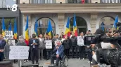 /VIDEO/ „Ei se jură că nu fură, gazu-i scump peste măsură”: Protest la ANRE împotriva noilor scumpiri
