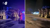 /VIDEO/ Accident grav la Telenești: Trei vehicule implicate, ar fi persoane decedate