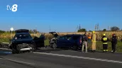 /VIDEO/ Accident violent la Peresecina: Trei mașini distruse și patru persoane transportate la spital