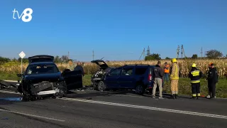/VIDEO/ Accident violent la Peresecina: Trei mașini distruse și patru persoane transportate la spital