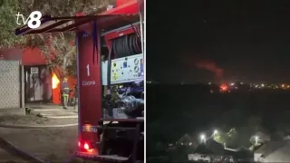 /VIDEO/ Explozie puternică și flăcări la Ciorescu: Primele informații oferite de autorități