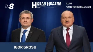 /PROMO/ Criză după criză: Avem soluții? Președintele Parlamentului, Igor Grosu, invitatul emisiunii „Новая неделя с Анатолием Голя” la TV8