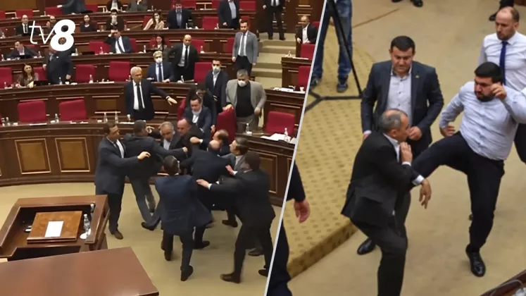 bătaie parlament armenia