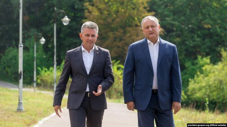 Встреча президента РМ Игоря Додона и главы Приднестровья Вадима Красносельского 25.04.18  фото: president.gospmr