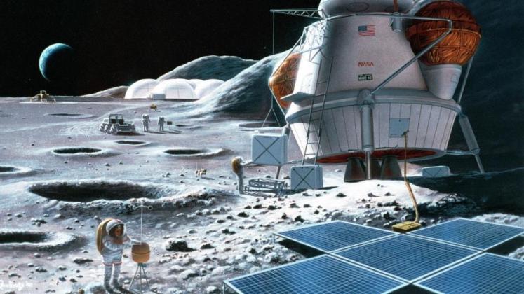 Иллюстрация "лунной базы". Источник: Space