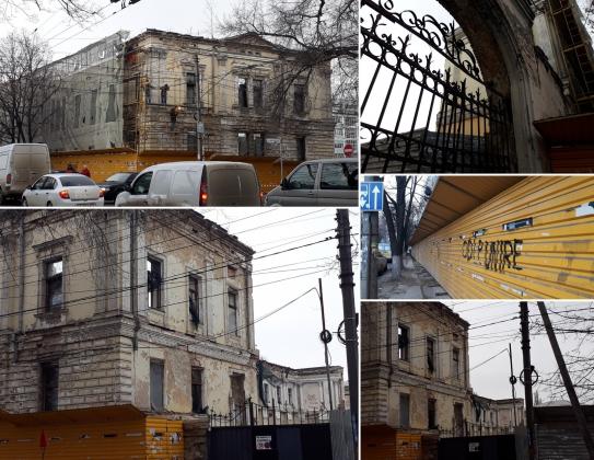 Clădirea conacului urban Râşcanu-Derojinski din strada Bucureşti, 62 unde urmează să fie ridicat hotelul Foto: Report