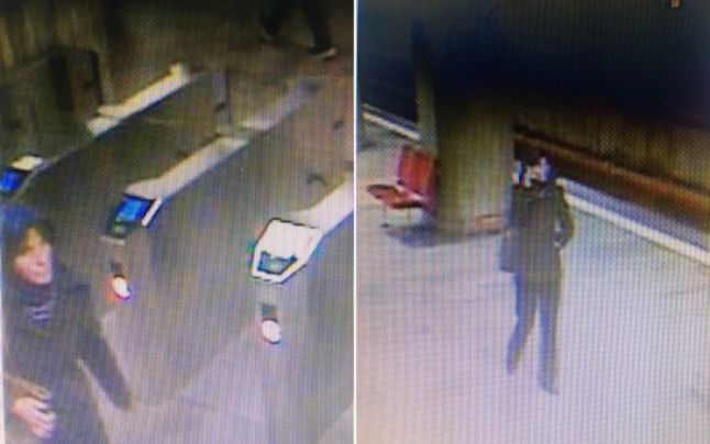 Femeia din imagini se presupunea că este cea care împins-o pe tânără în faţa trenului