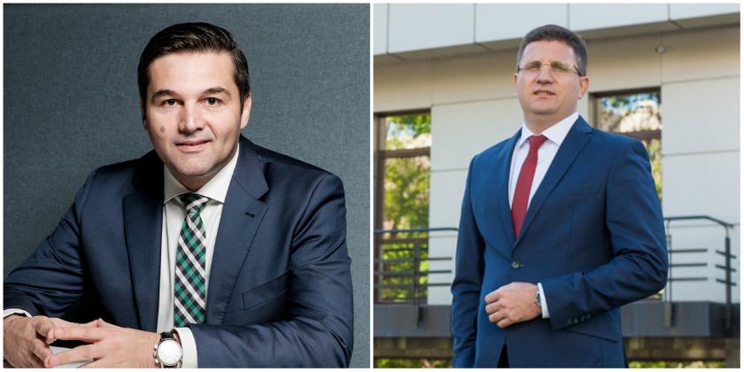 Bogdan Pleşuvescu (stânga) și Vasile Donica (drepata)