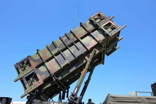 66050475 - berlin, germany - may 22: mim-104 patriot surface-to-air missile (sam) system at the international aerospace exhibition ila on may 22nd, 2014 in berlin, germany.
